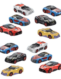 Avengers Alloy Car Toy Set For Kids - 12 Pcs
