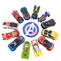 Avengers Alloy Car Toy Set For Kids - 12 Pcs