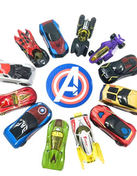 Avengers Alloy Car Toy Set For Kids - 12 Pcs
