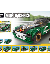 Decool Multificence 10 Racing Car Models Building Blocks Set Toy For Kids - 195 Pcs (31015)
