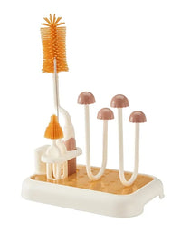 Detachable Drying Rack For Baby Bottles With Bottle Cleaner Brush Kit
