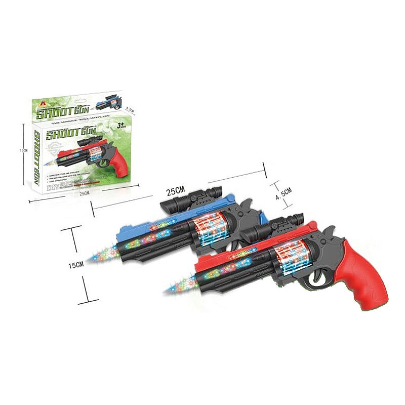 Revolver Shoot Gun Toy With Light & Music For Kids