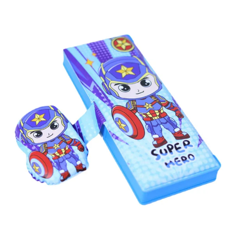 Super Hero Unique 3D Design Pencil Box For Boys