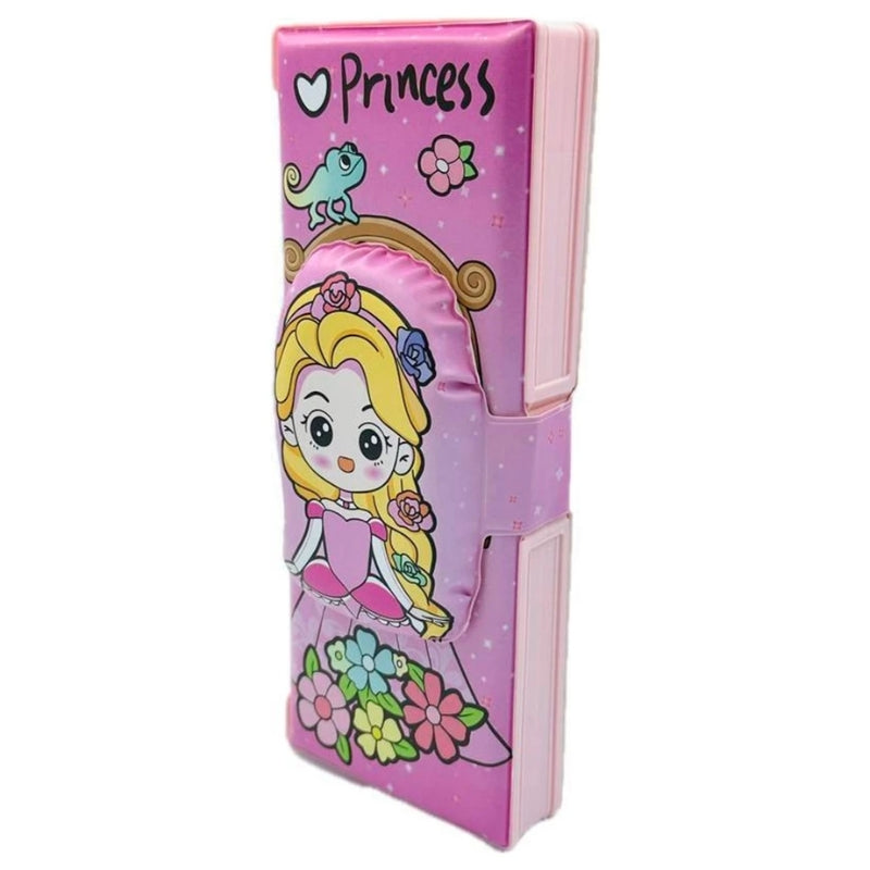 Princess Unique 3D Design Pencil Box For Girls