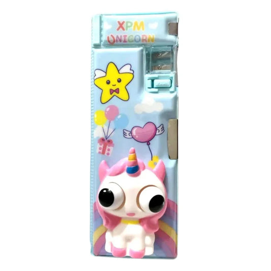 3D Squishy Pop Eye Cartoon Pencil Box For Kids (Deal)