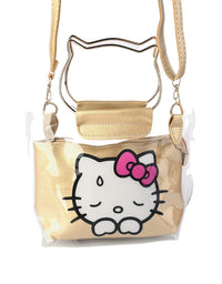 Fancy Hello Kitty Hand Bag For Girls - Brown
