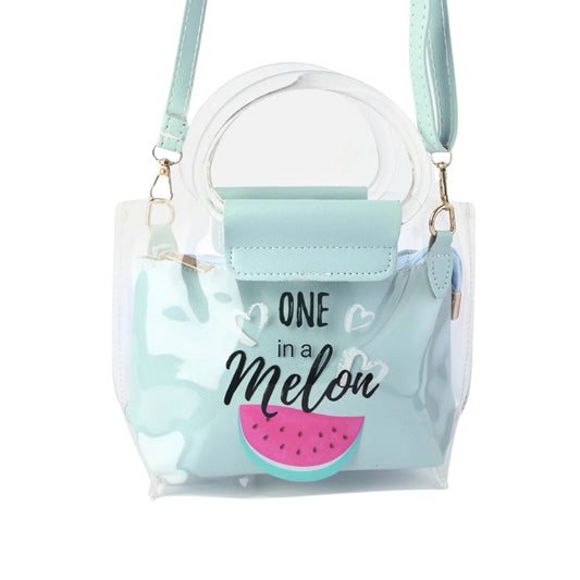 Fancy One In A Melon Hand Bag For Girls - Sky Blue