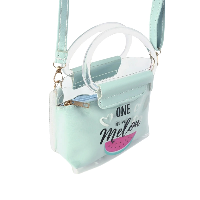 Fancy One In A Melon Hand Bag For Girls - Sky Blue