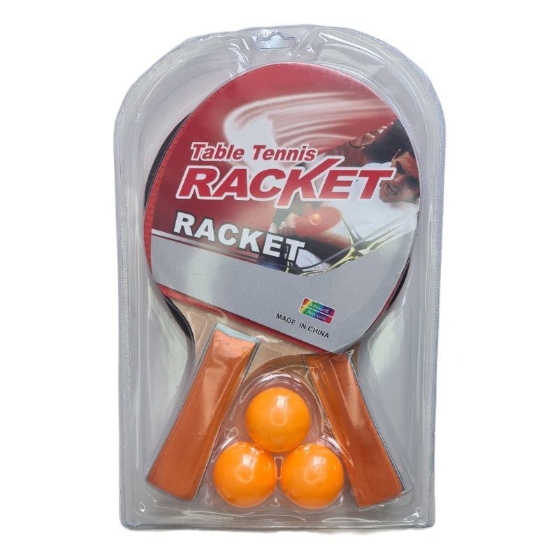 Table Tennis Rackets With 3 Balls Set