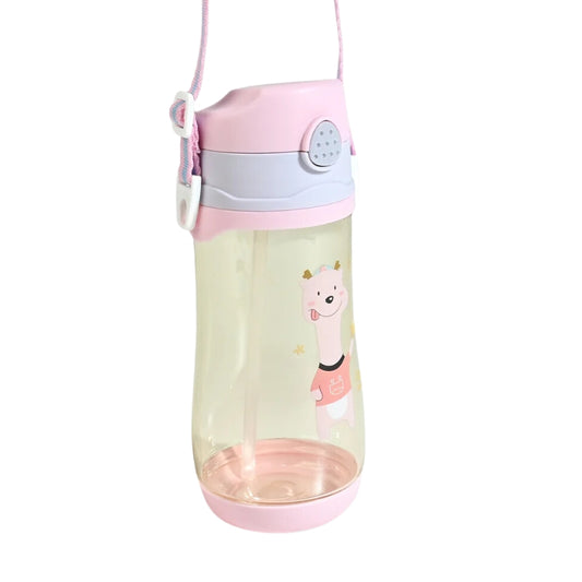 Cute Bear Transparent Water Bottle With Sipper For Kids