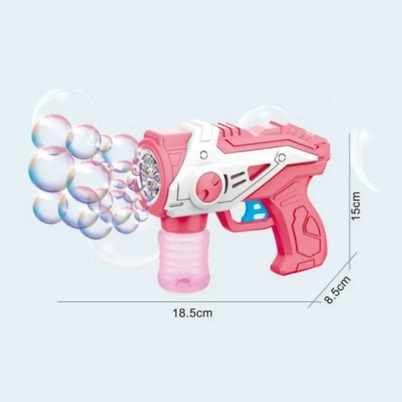 Stylish Electric Bubble Gun Including Two 80ml Bubble Water Bottles Toy For Kids