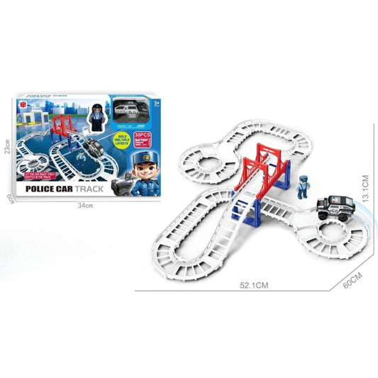 DIY Police Track Set Educational Toy For kids