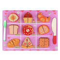 Wooden Puzzle Food Cutting Toy With Marker For Kids