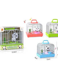 Pretend Play Panda In Cage Toy With Music For Kids - 1 Piece Assorted
