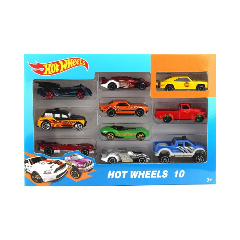 Hot Wheels Metallic Cars - 10 Pcs