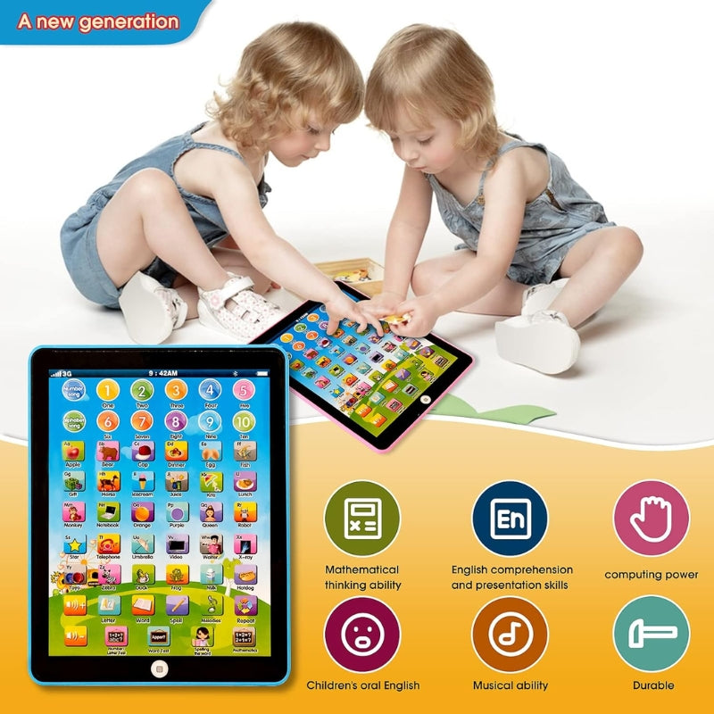 Early Education Touch Screen Tablet With 6 Games, Music, Words, Letters, Alphabet For Kids