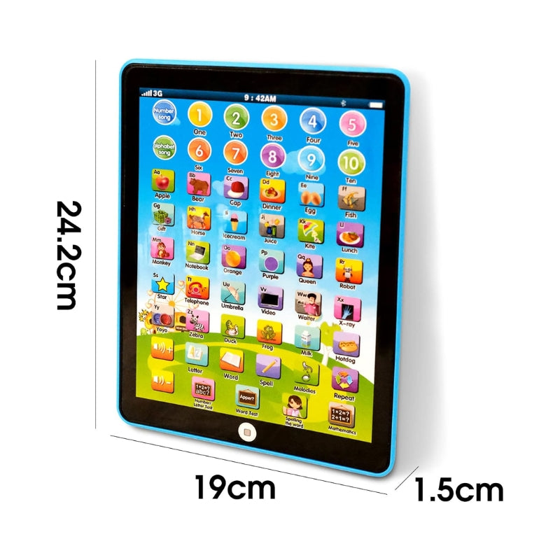 Early Education Touch Screen Tablet With 6 Games, Music, Words, Letters, Alphabet For Kids