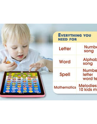 Early Education Touch Screen Tablet With 6 Games, Music, Words, Letters, Alphabet For Kids
