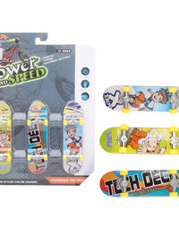 Power And Speed Mini Finger Skateboard Toy For Kids - Pack Of 3
