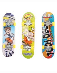 Power And Speed Mini Finger Skateboard Toy For Kids - Pack Of 3
