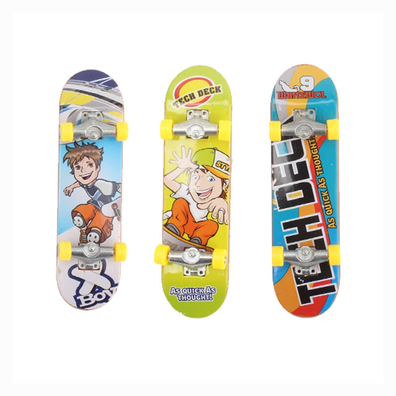 Power And Speed Mini Finger Skateboard Toy For Kids - Pack Of 3