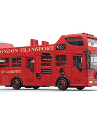 DIY Disassembly & Assembly London Transport Friction Bus Toy With Door Opening For Kids
