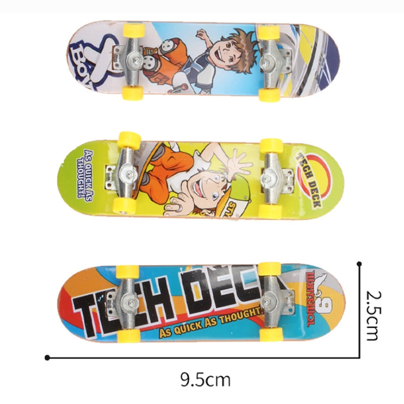 Power And Speed Mini Finger Skateboard Toy For Kids - Pack Of 3