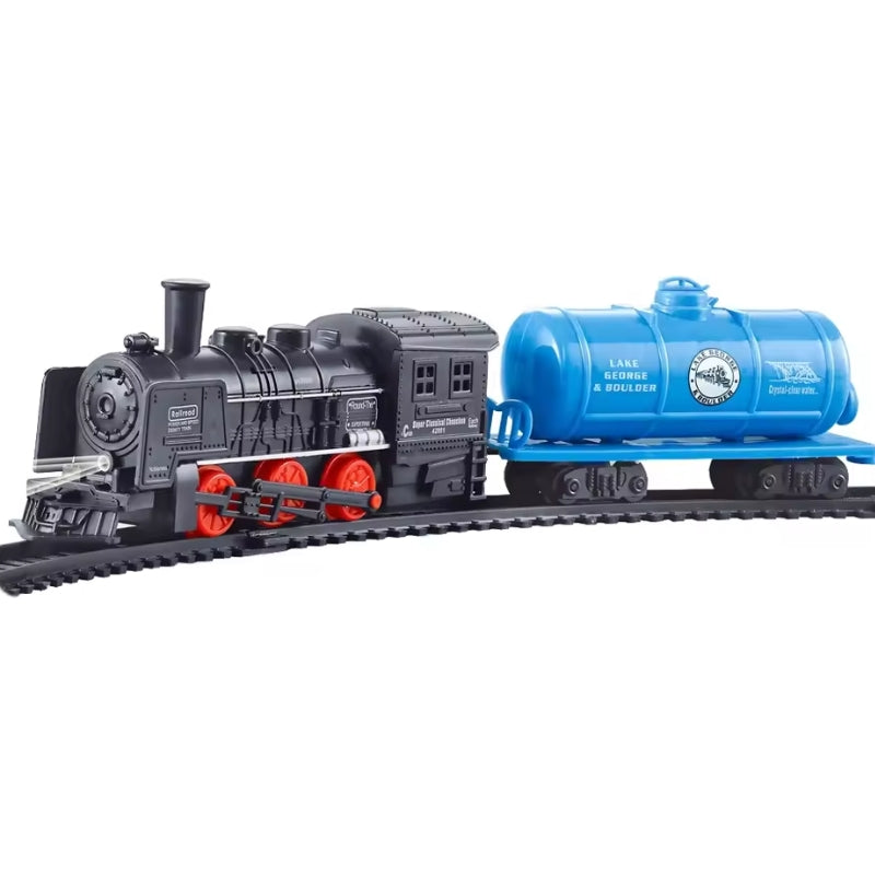 Classic Train Track Set For Kids - 12 Pcs