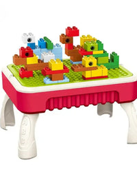 3 In 1 Multifuntional Building Blocks Table For Kids
