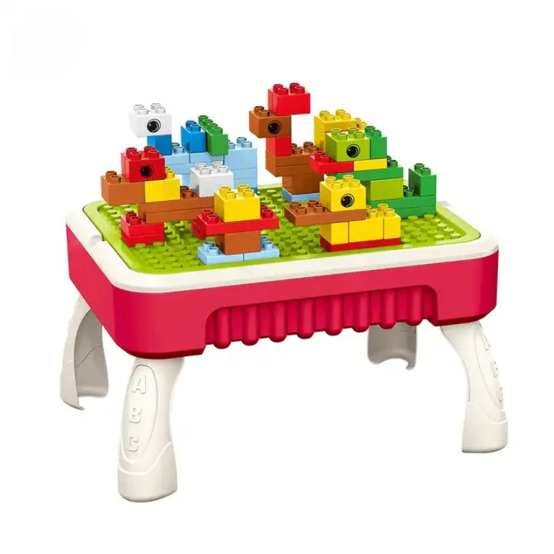 3 In 1 Multifuntional Building Blocks Table For Kids