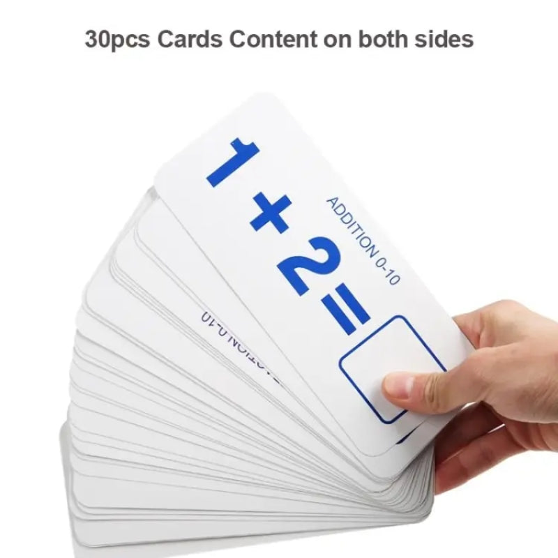 Mathematics Enlightenment Teaching Aids Wooden Card Game For Kids