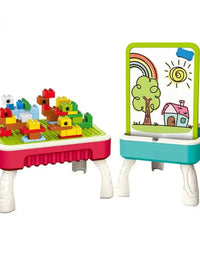 3 In 1 Multifuntional Building Blocks Table For Kids
