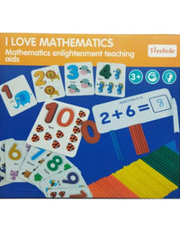 Mathematics Enlightenment Teaching Aids Wooden Card Game For Kids
