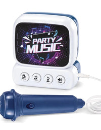 Party Music Sound Box Toy With Mic & LED Lights
