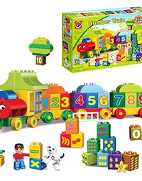 Number Train Building Blocks Toy Set For Kids - 75 Pcs
