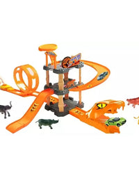 Animal Themed Car Parking Lot Playset For Kids
