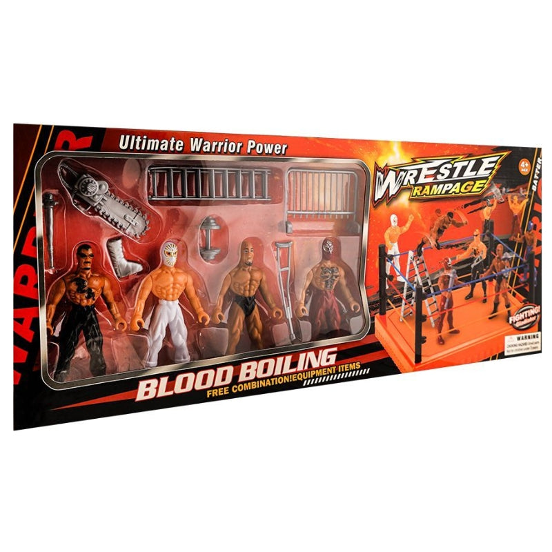 Blood Boiling Wrestle Rampage Playset For Kids