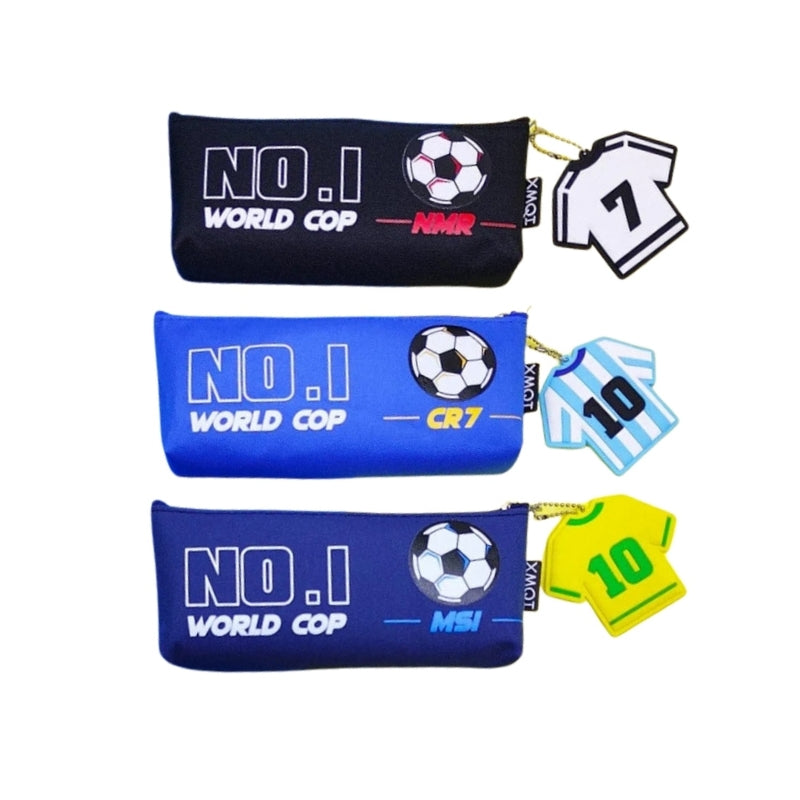 Soccer Pencil Case With T-shirt Keychain For Kids