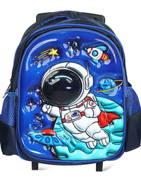 3D (16) Inches Trolley School Bag For Boys
