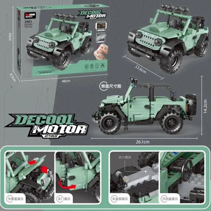 Decool Remote Control Off-Roading Jeep Toy For Kids