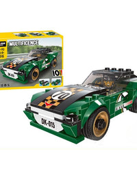 Decool Multificence 10 Racing Car Models Building Blocks Set Toy For Kids - 195 Pcs (31015)
