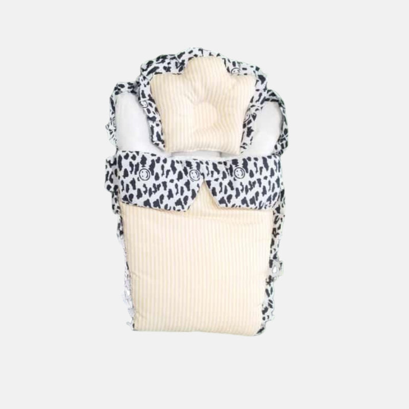 Soft Baby Nest For Baby Caring (White And Black) (28344)