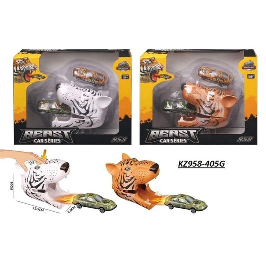 leopard head ejection Alloy car