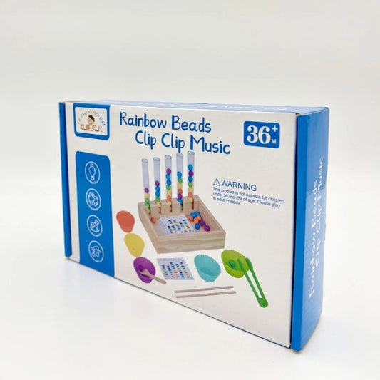 Rainbow Beads Clip Music Learning Game for Toddlers