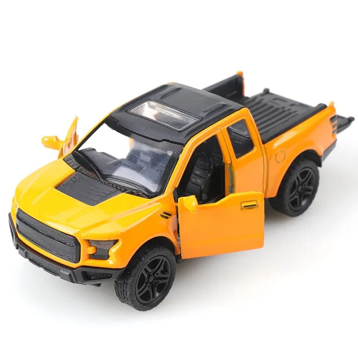 Die-Cast Off-Road Pickup Truck Toy – Realistic Design & Openable Doors