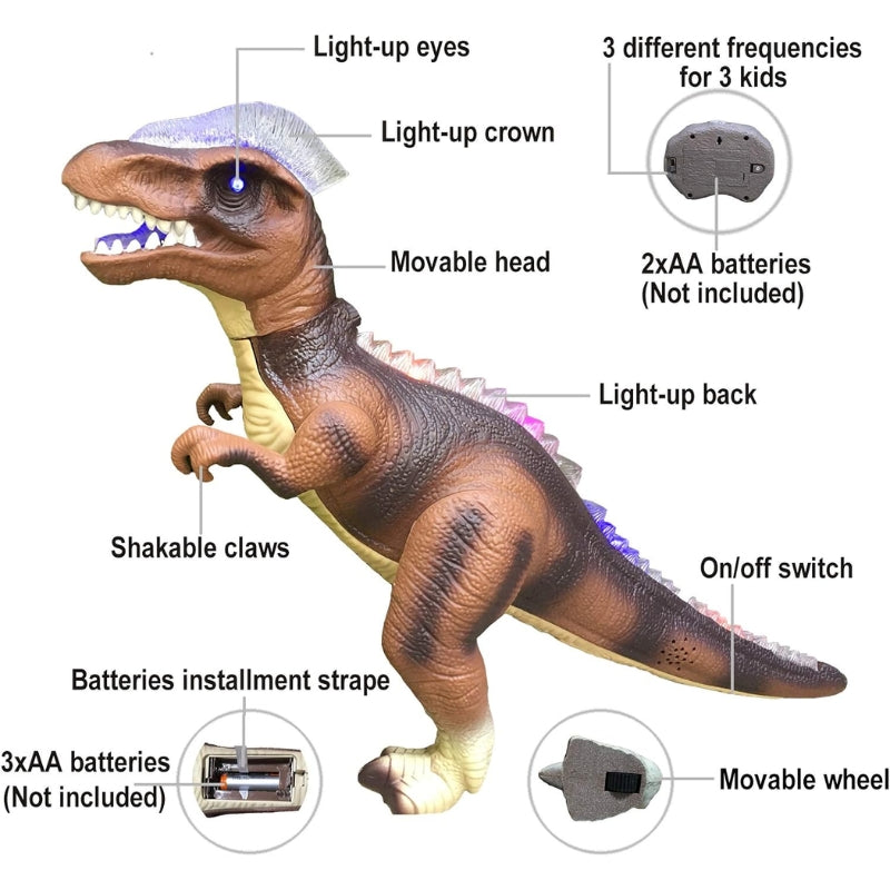 Realistic Walking And Roaring Dinosaur With Remote Control For Kids