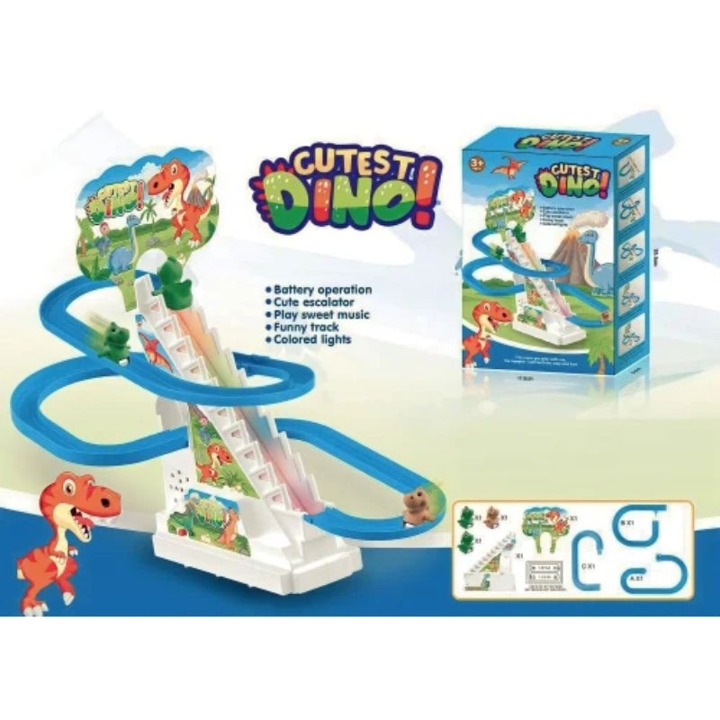 Cutest Dino Slide Track Playset For Kids