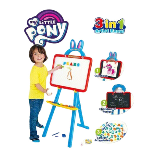 My Little Pony Dual Sided Magnetic Learning Easel With Magnetic Alphabets For Kids