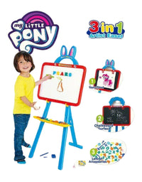 My Little Pony Dual Sided Magnetic Learning Easel With Magnetic Alphabets For Kids
