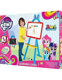 My Little Pony Dual Sided Magnetic Learning Easel With Magnetic Alphabets For Kids
